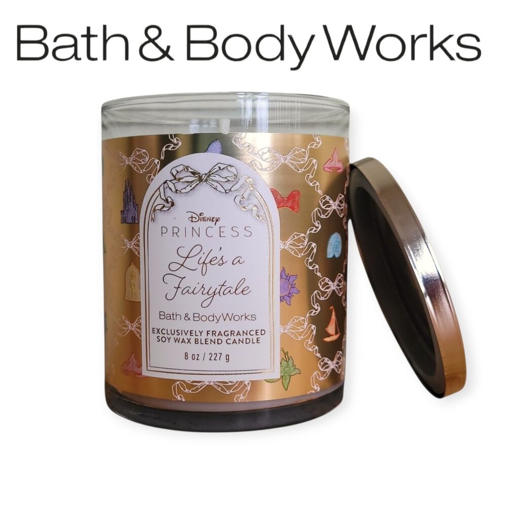 Disney Princess x Bath & Body Works Life’s A Fairytale SingleWick Candle 8oz NWT